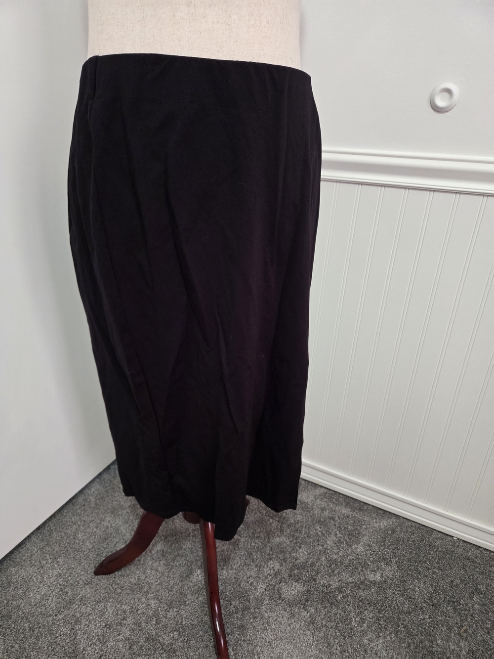 Lane Bryant Black Pencil Skirt with Straight Silhouette